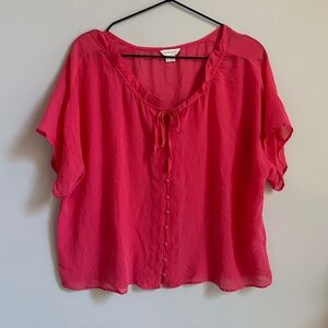 Monsoon Pink Silk Blouse